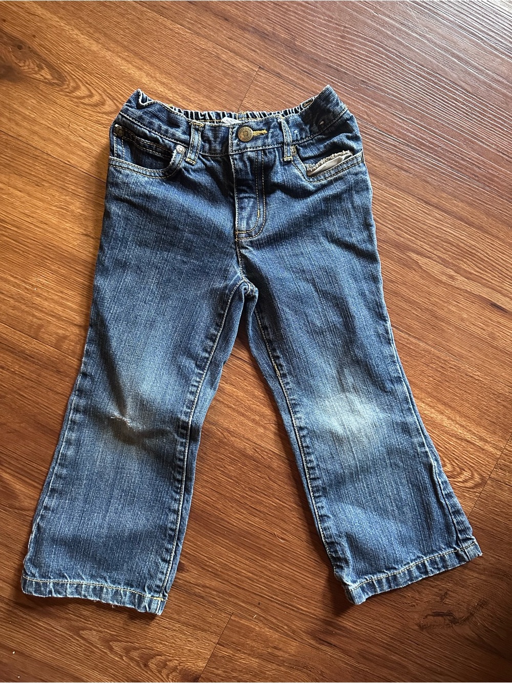 Vintage Sprockets Kids Blue Denim Jeans with Stretchy Waist